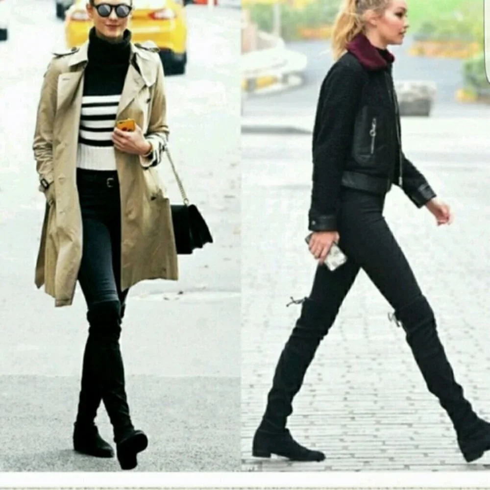 Steve‎ Madden Black Orlene Over The Knee Boots